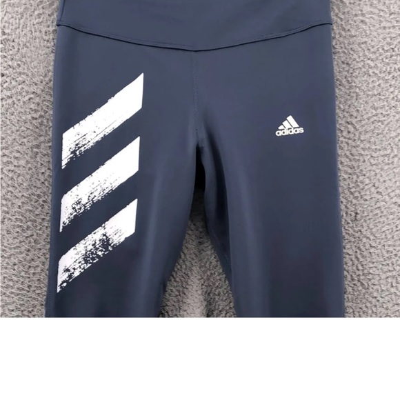 Adidas Own The Run 3 Stripes Tight Large / Blue - Picture 2 of 10